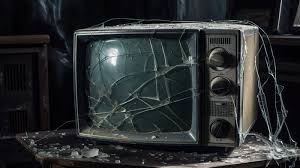 broken television